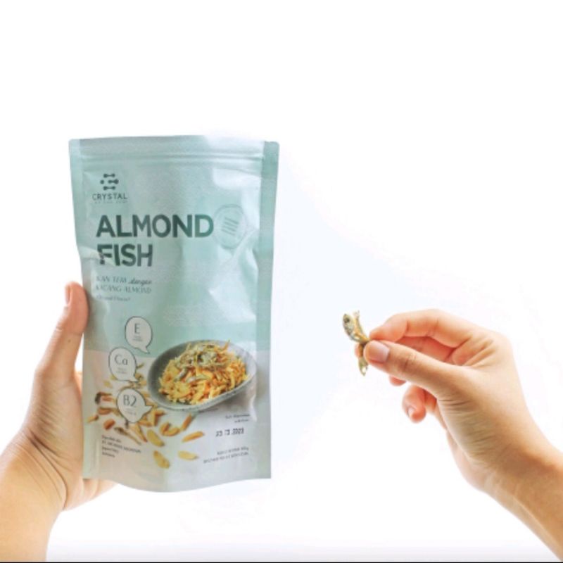 Crystal of The Sea - Almond Fish Snack Sehat Ikan teri dengan kacang almond