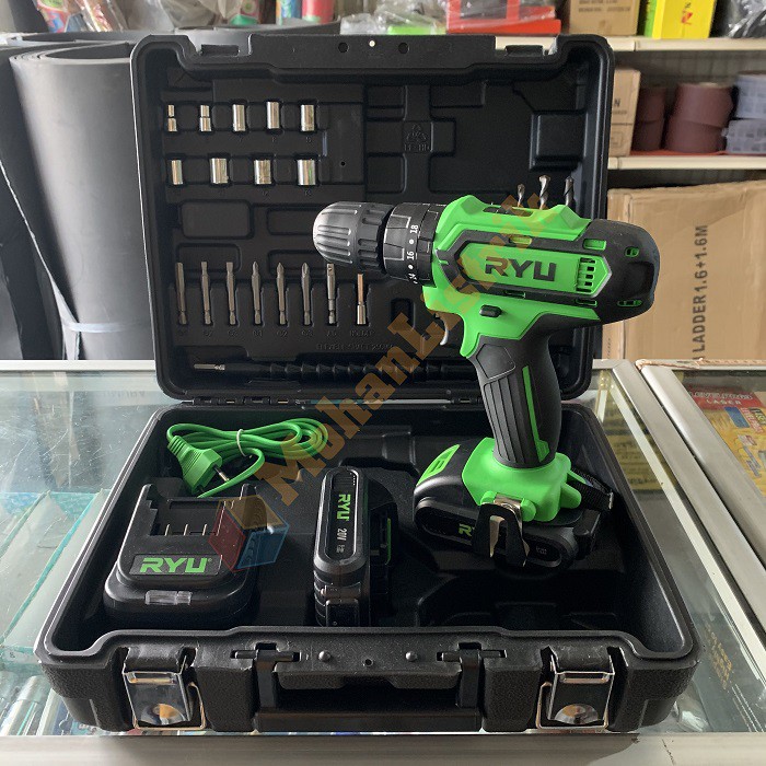 Mesin Bor Batre Baterai RYU Cordless Impact Drill RYU RCI20V RCI 20V