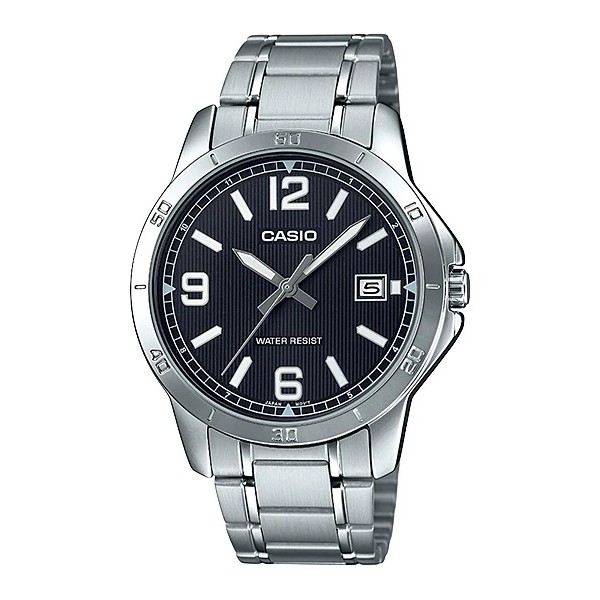 Casio General MTP-V004D-1B 1B2 2B 7B 7B2  Jam Tangan Analog Pria Stainless Rantai