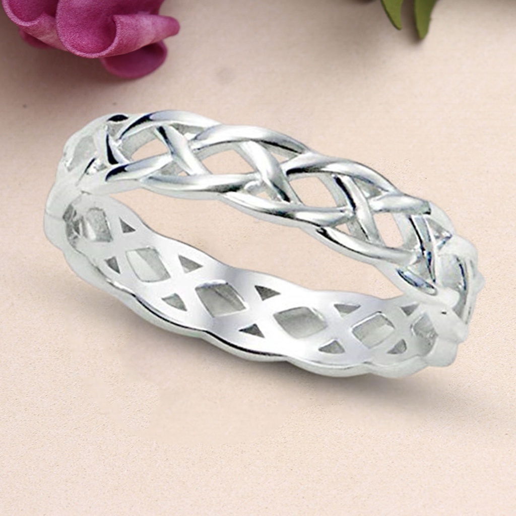 Hu Hu Hu Hu Hu Alat Bantu Pasang Kacamata♡ Cincin Pernikahan Desain Simpultulisan Forever Tahan Lama Menarik Untuk Priawanita