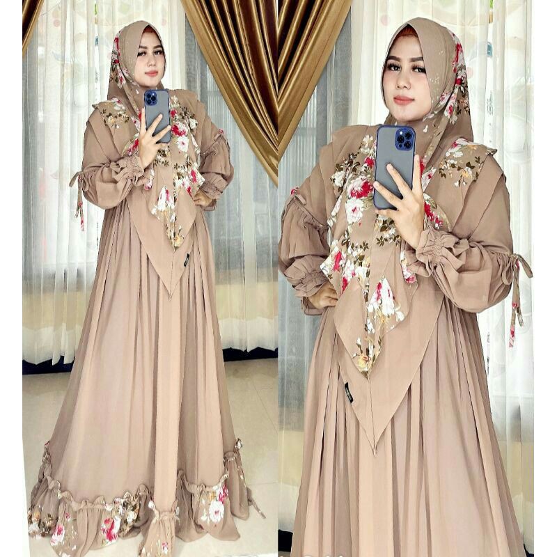 Gamis Shizuka Syari Mocca