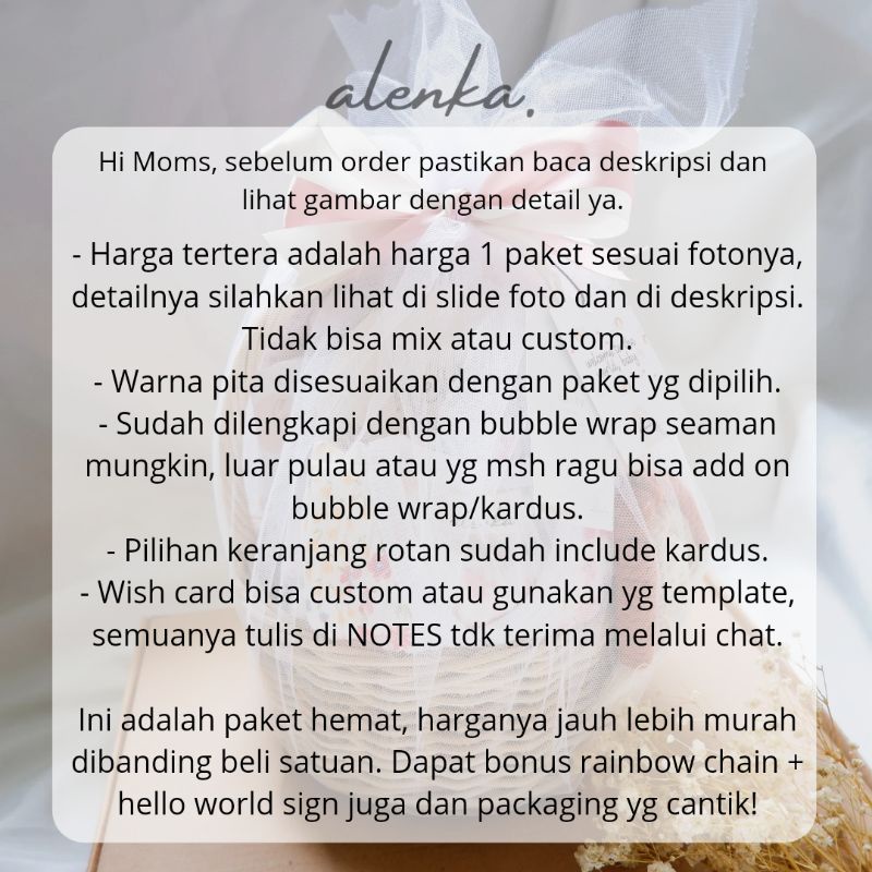 Baby Hampers / Hampers Bayi / Paket Hemat Alenka-1