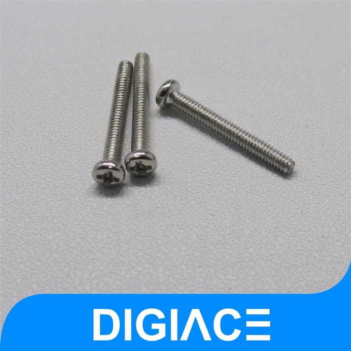 Baut M2 2x30 3cm tanpa mur / baut 30mm