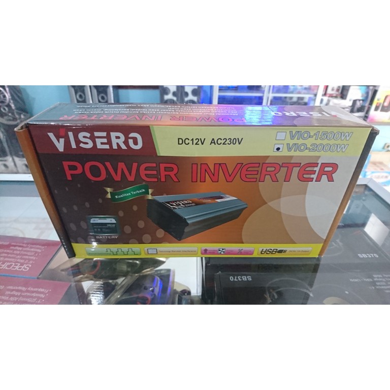 Inverter Perubah Arus Dc(aki)to Ac(rumah) 2000W VISERO SUPER DAYA