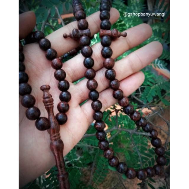 Tasbih Kayu Galih Asem Jawa 10 Original