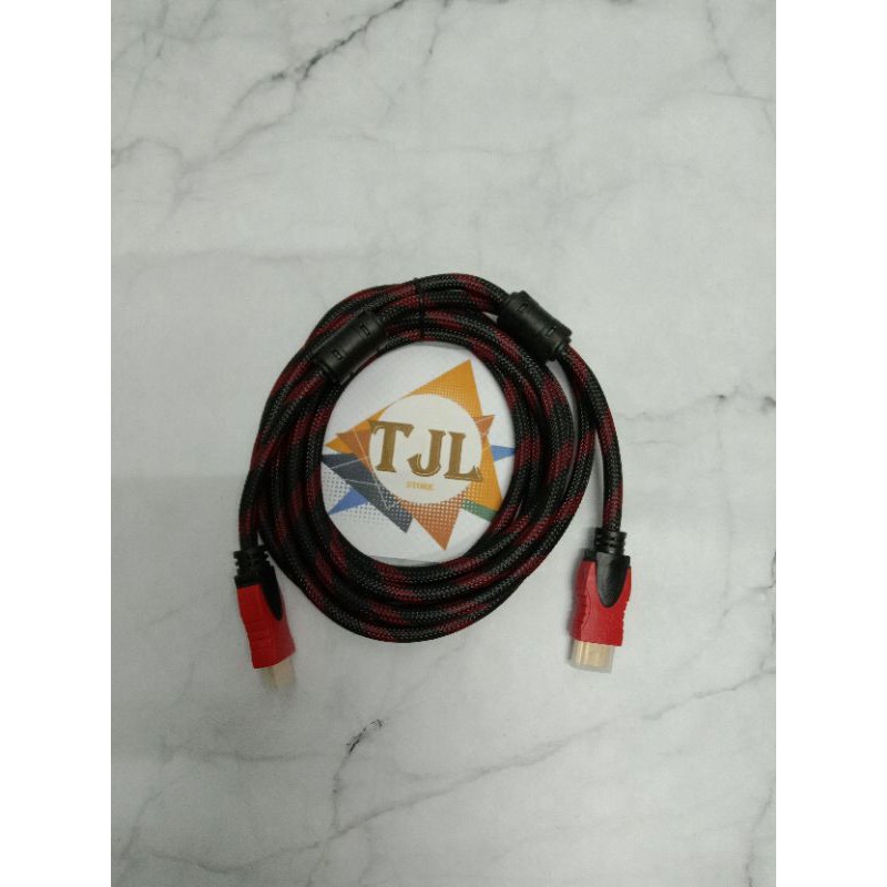 kabel HDMI 3 meter Jaring Serat / kabel hdmi jaring 3meter / hdmi 3 meter - HDMI JARING 3METER