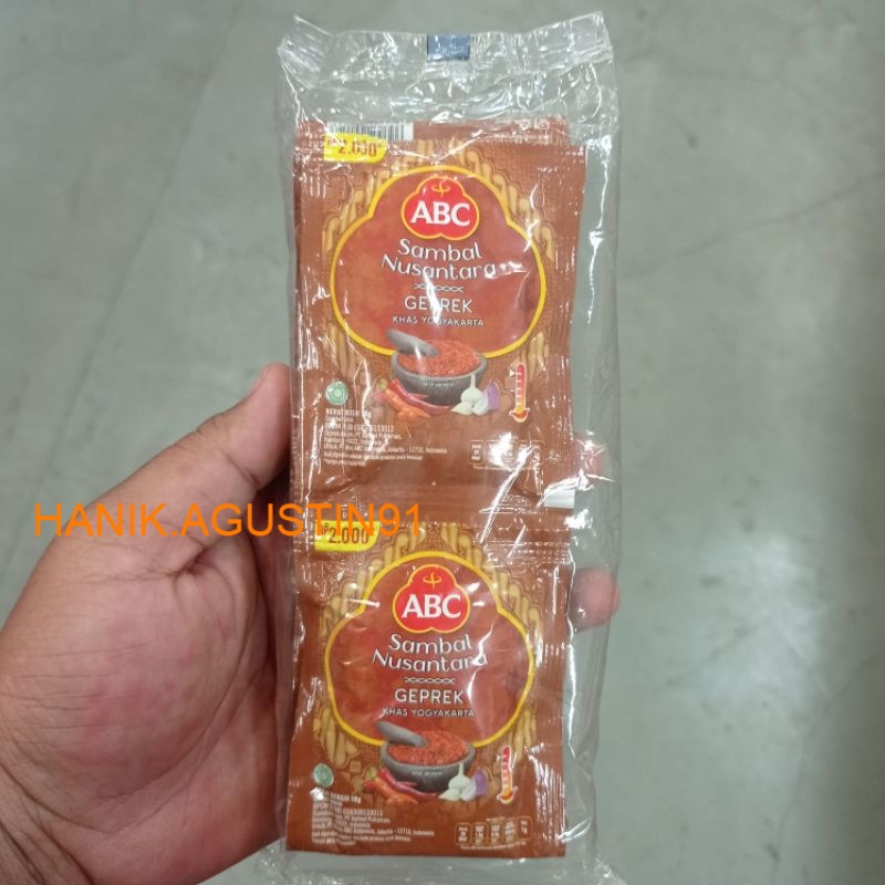 

ABC Sambal Nusantara Geprek 10 x 18 g