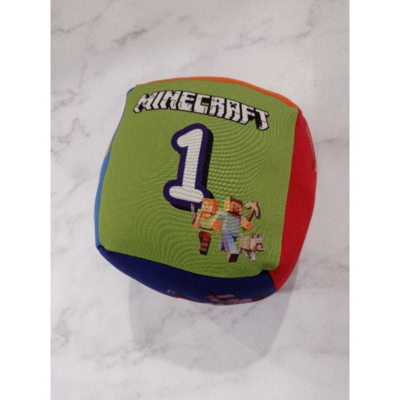 Dadu MINECRAFT Bantal Lucu Bantal Dadu Full printing CUSTOM Dadu Promosi Surabaya MINE CRAFT