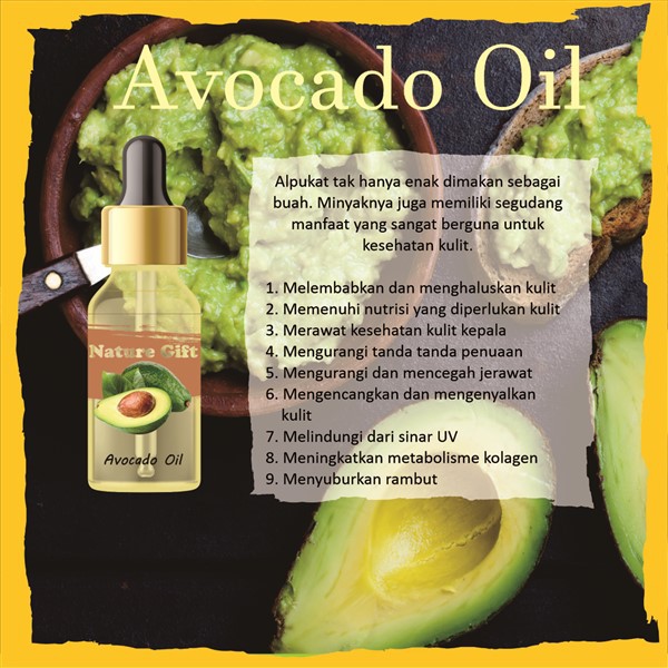 Pure Avocado Oil Minyak Alpukat Murni Avocado Carrier Oil Sunscreen Spf 15 For Skin Hair Indonesia