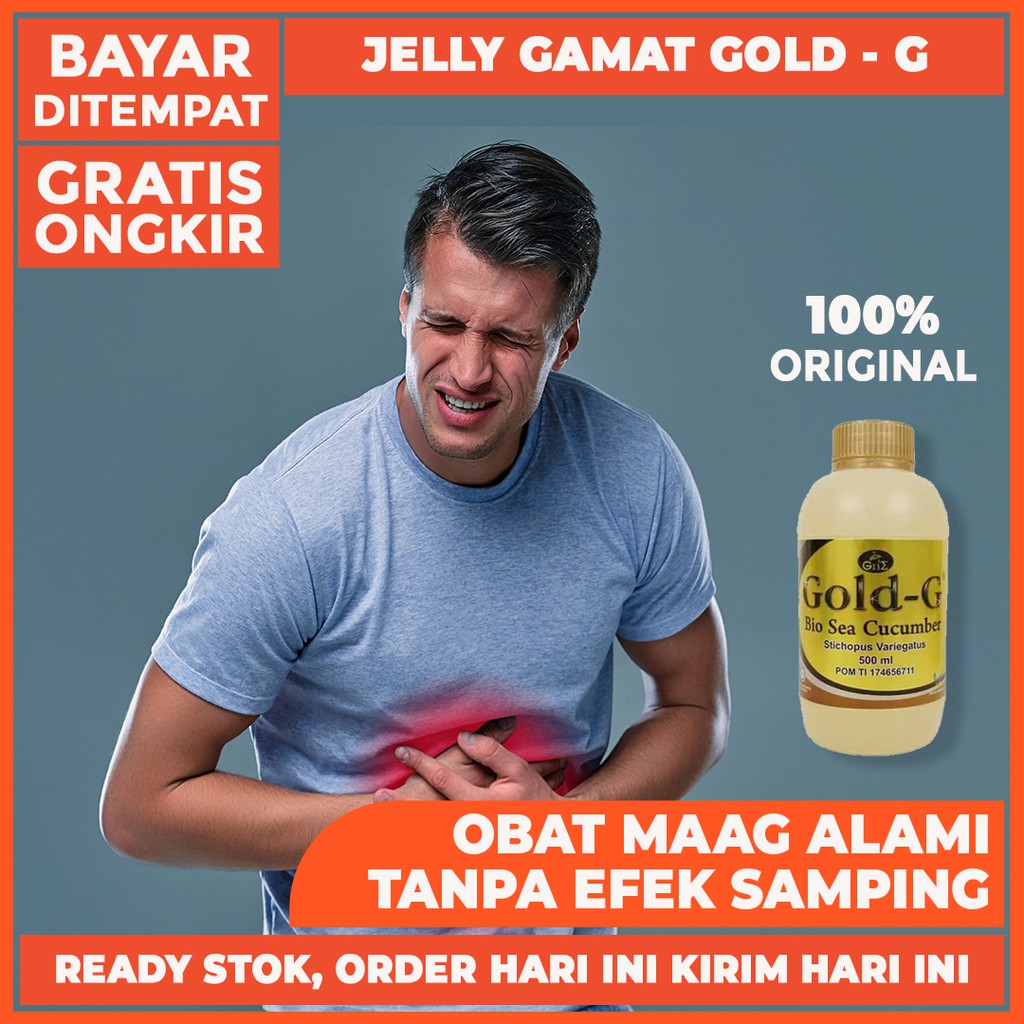 

Obat Maag, Gasritis, Radang Lambung, Perut Panas, Mual Muntah Herbal Gold G / Jelly Gamat Gold - G