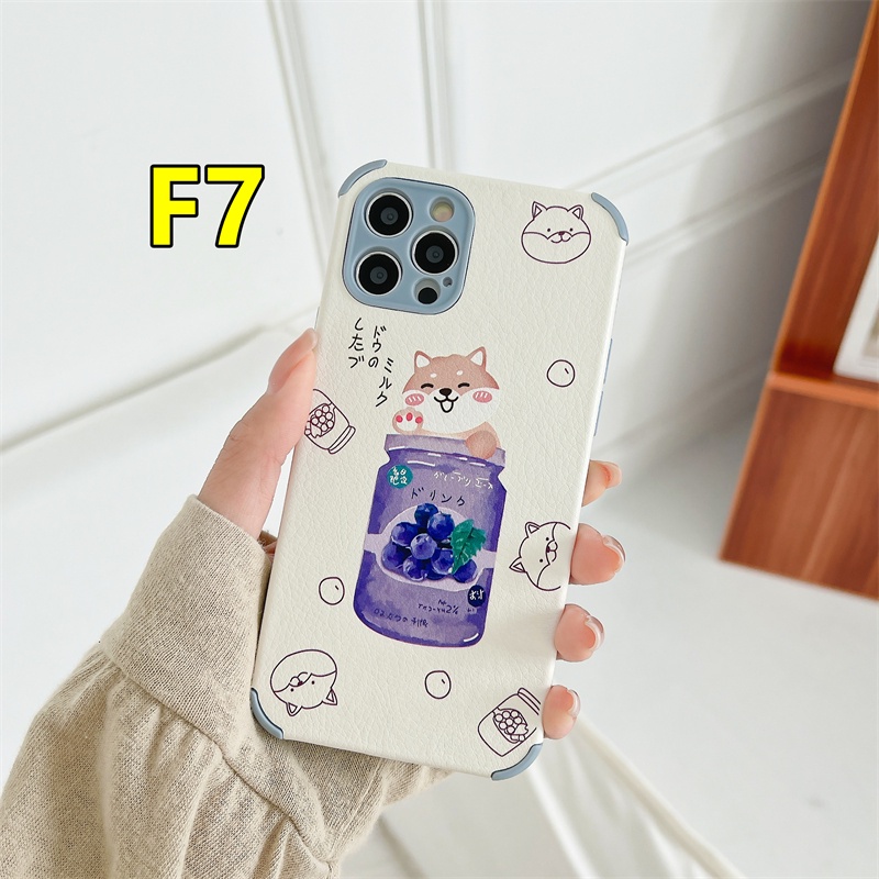 Casing Soft Case OPPO A94 A15 A93 A54 A53 2020 A7 A3S A5 2020 A5S A12 A92 A31 A9 2020 Reno 4 Lite Reno 4 F Reno 5 Lite 5F Find X3Lite A15S F17 F19 PRO A33 2020 A11K A12S A11 A1K A52 A7 A72 A53S A35 A8 Waterproof Cute Shiba Inu Cartoon Phone Case for-#F7