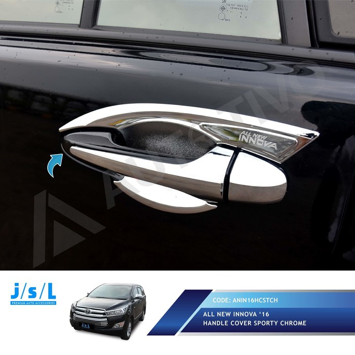 Innova Reborn Aksesoris JSL Cover Handle Pintu Chrome Model Sporty