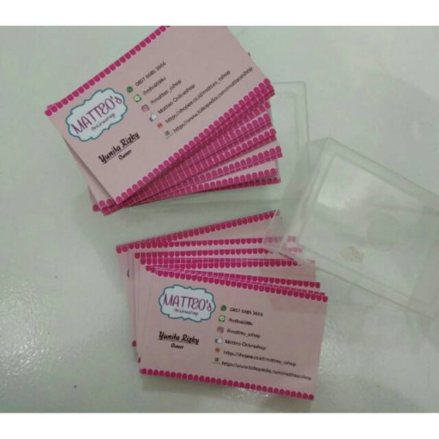 Paling Baru Contoh  Desain  Kartu  Nama  Olshop Mopppy