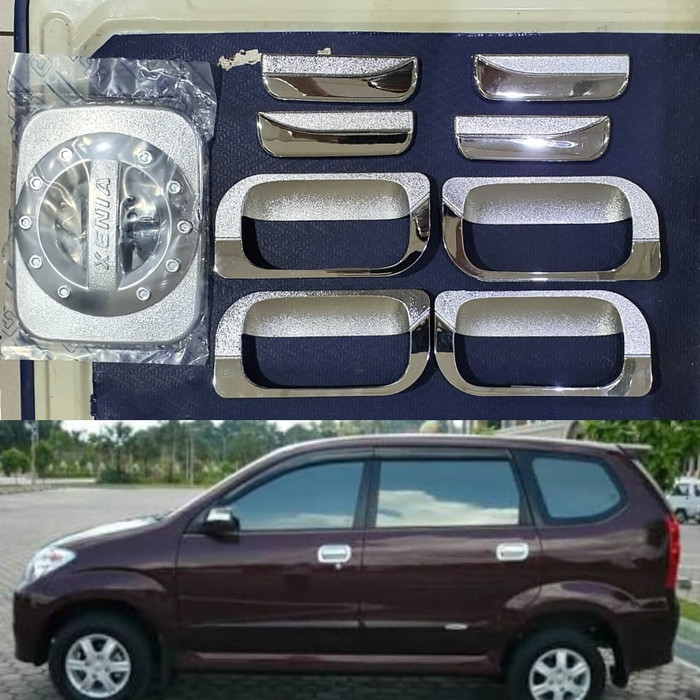 Cover handle + outer MANGKOK + tank cover TUTUP bensin (paket) DAIHATSU  XENIA LAMA 2005-2011 CHROME