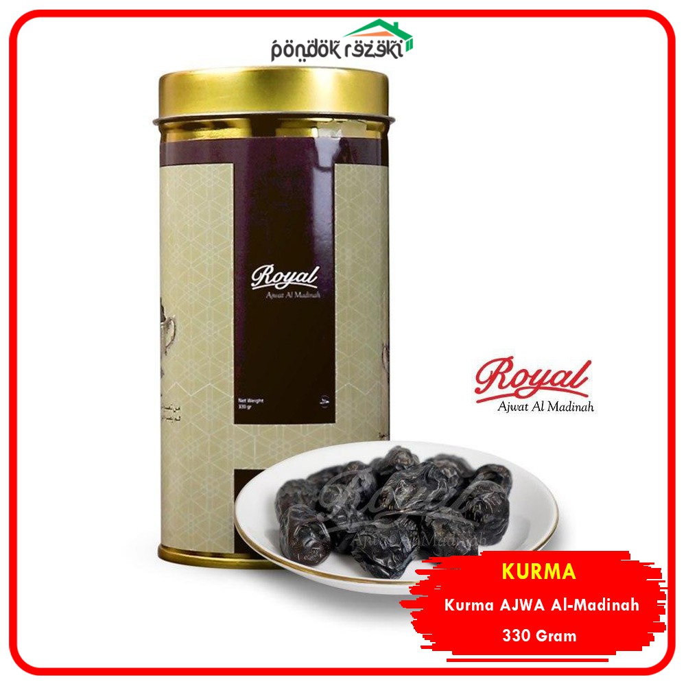 

Kurma Ajwa Madinah Premium Royal Dates 330gr Quality Super