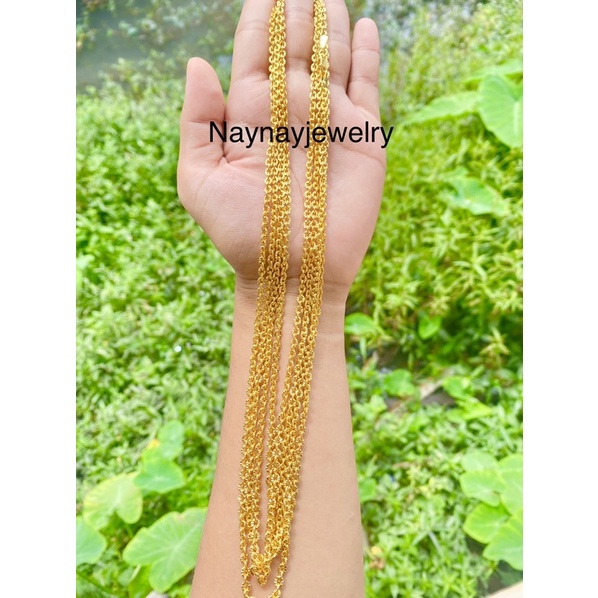 kalung koin nuri Uk 60 cm dan 75 cm / Warna 24k (cocok untk kondangan)