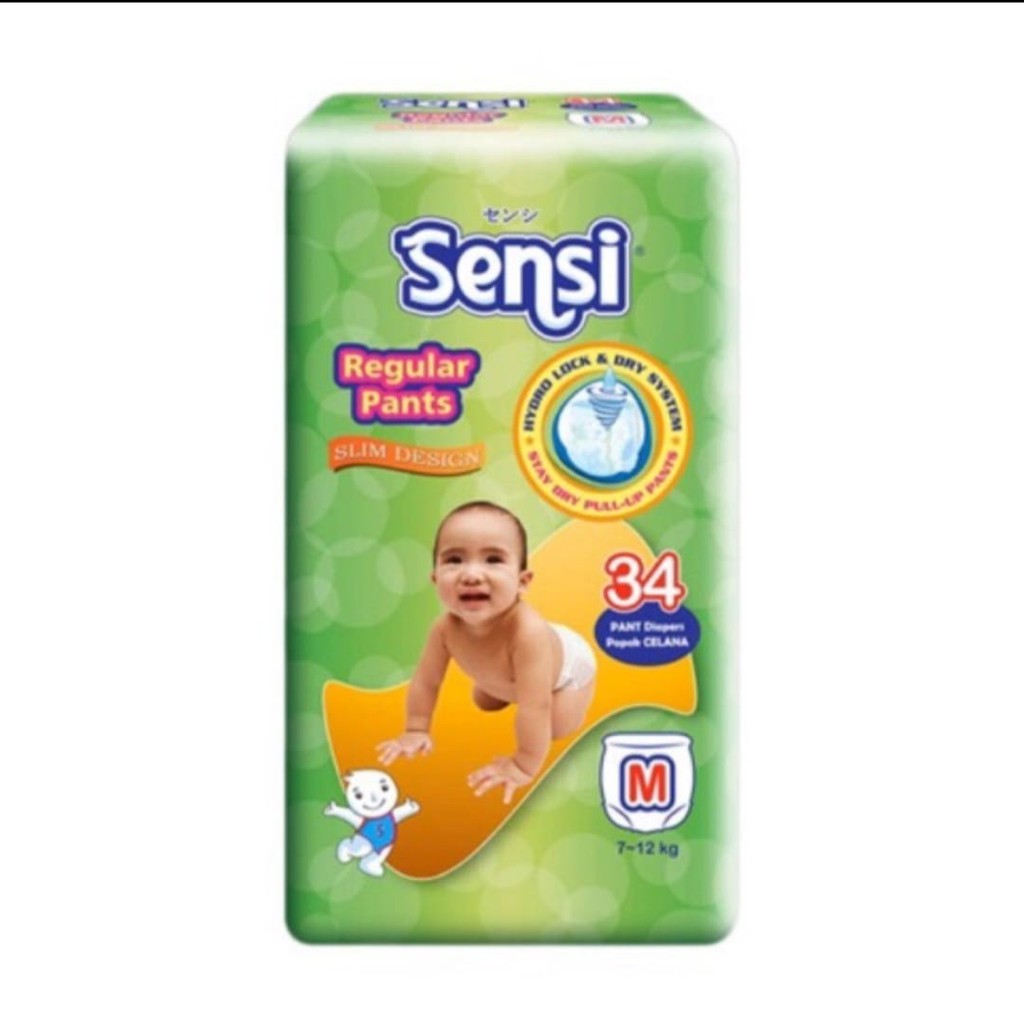 PAMPERS SENSI PANTS M34/L30/XL30 TERMURAH