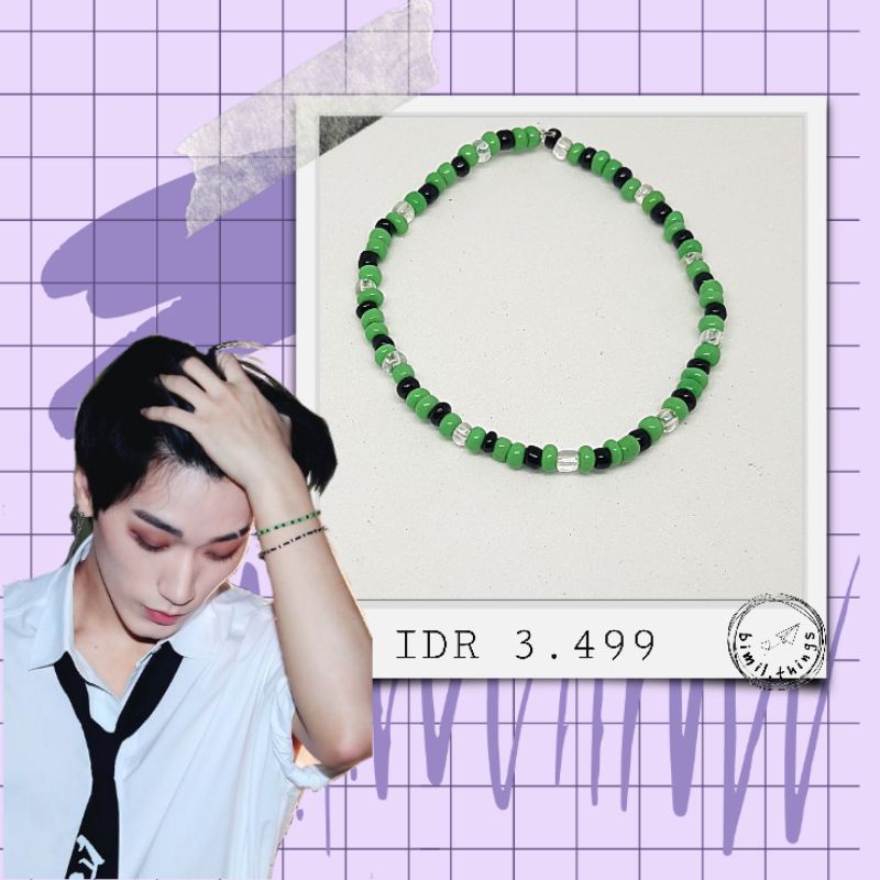 ATEEZ Choi San Bracelet | CUSTOM Gelang KPOP | Idol Bracelet | Gelang ATEEZ
