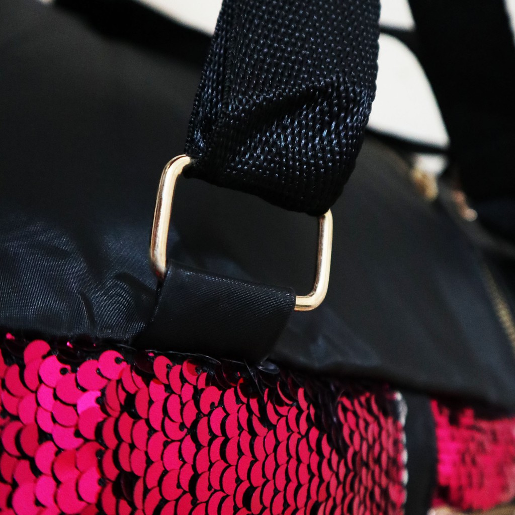 Tas LOL USAP Ransel Anak Sekolah Perempuan Sequin Lucu Import