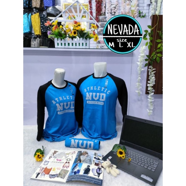 KAOS PRIA NEVADA LENGAN PANJANG KAOS BRANDED MATAHARI ORIGINAL