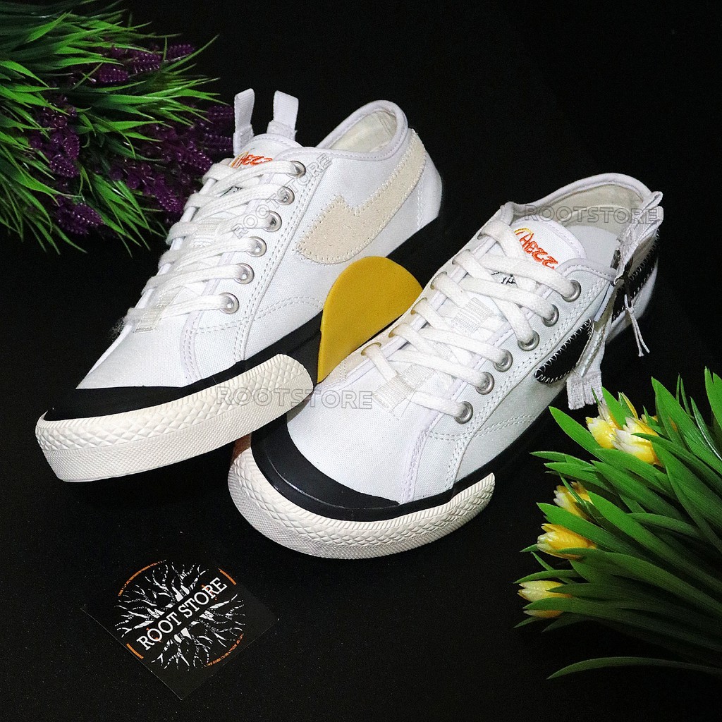 (ORIGINAL) SEPATU LOKAL CASUAL PROTO FLASH RABBIT WHITE LOW | NOT COMPASS FXXKING RABBITS FR2