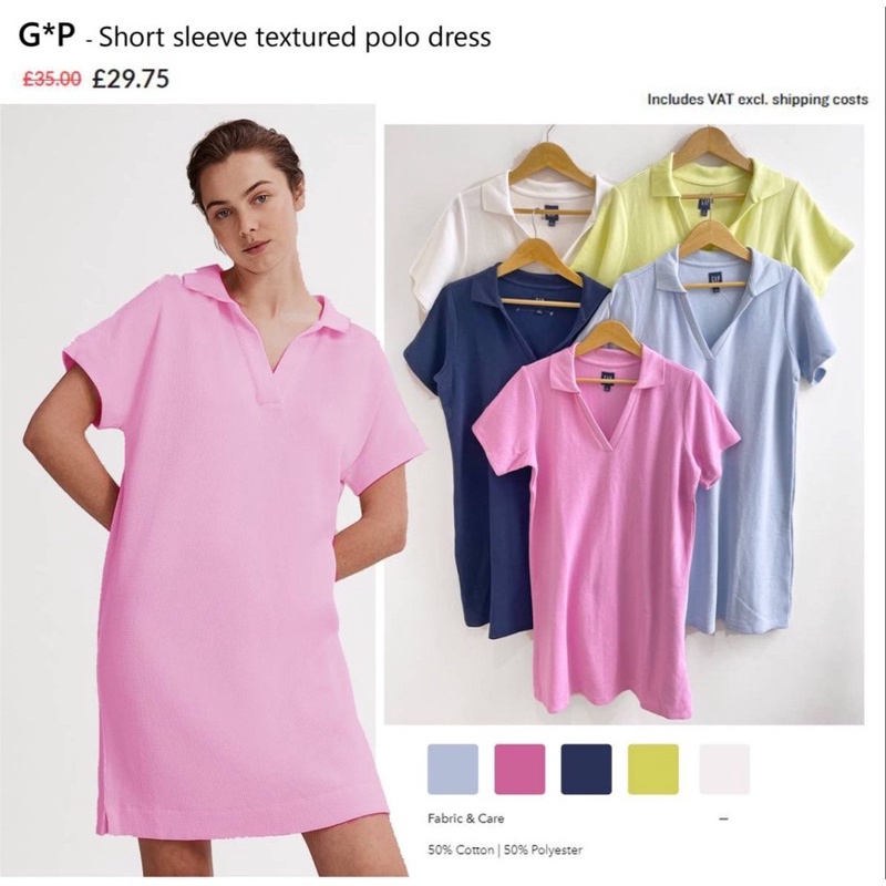 GAP-V Polo midi dress