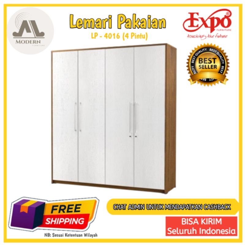 TERMURAH Lemari Pakaian expo Terbaru LP - 4015 4 pintu