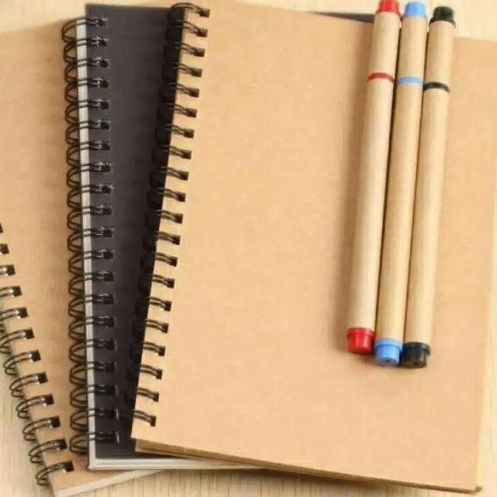 

Harga Terbaik!! Jurnal book A5 brown or white paper. Buku jurnal untuk sketch scrapbook decor aesthe