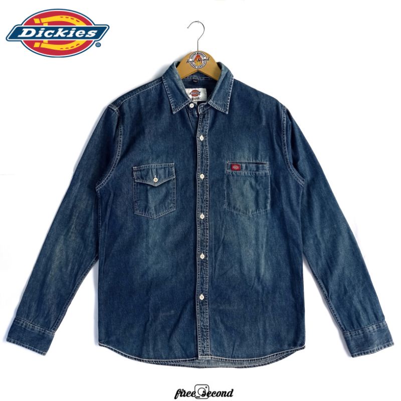 KEMEJA JEANS / DENIM WORK SHIRT DICKIES SECOND ORIGINAL