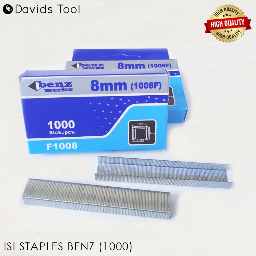 Isi Staples Tembak Gun Refill Tacker Refil Setaples Steples Stapler 8mm F1008