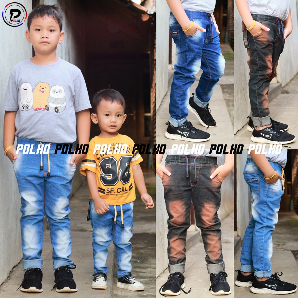 Celana Anak Jeans Panjang Usia 1-12 Tahun BY POLHO DENIM