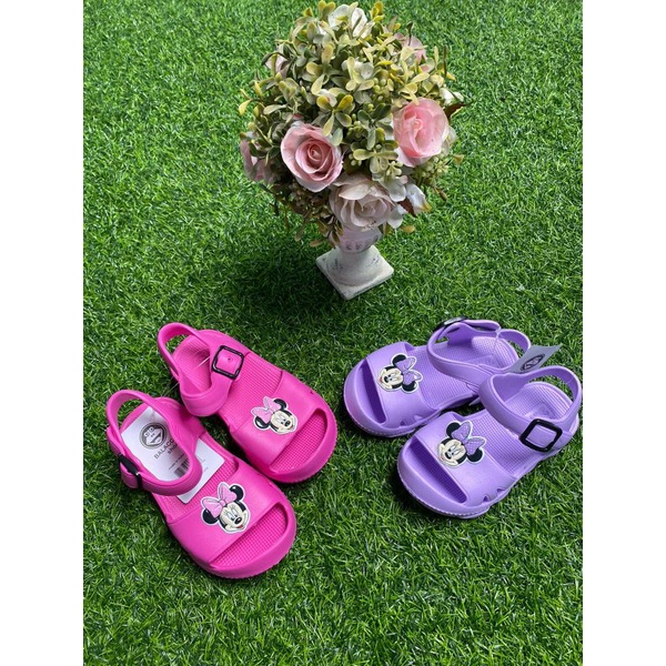 ￼Sandal selop anak perempuan berkarakter mickey mouse model terbaru