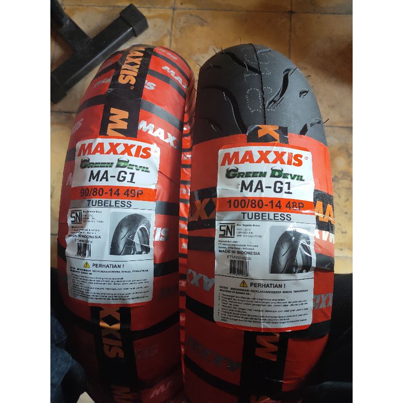 BAN MAXXIS Green Devil R14 100/80