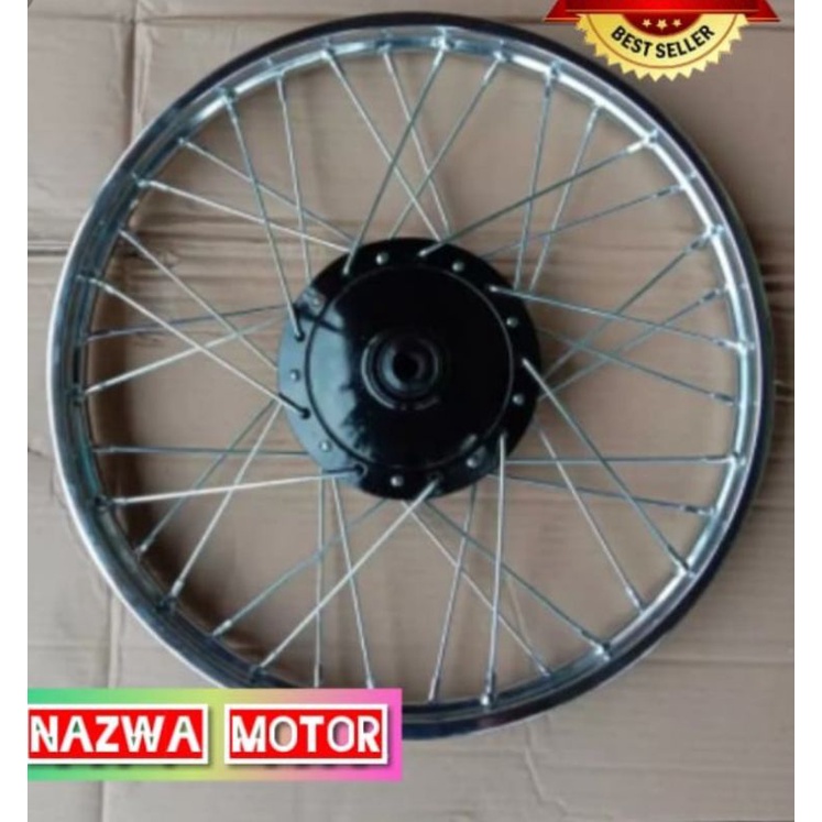 velek/velg depan Honda win 100 hitam/silver