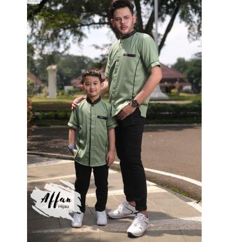 Best Seller.. BAJU KOKO COUPLE AYAH DAN ANAK AFFAN SERIES ( BY EL FATH)