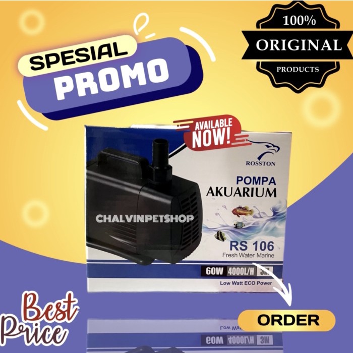 Rosston RS 106 Pompa Celup Kolam Aquarium