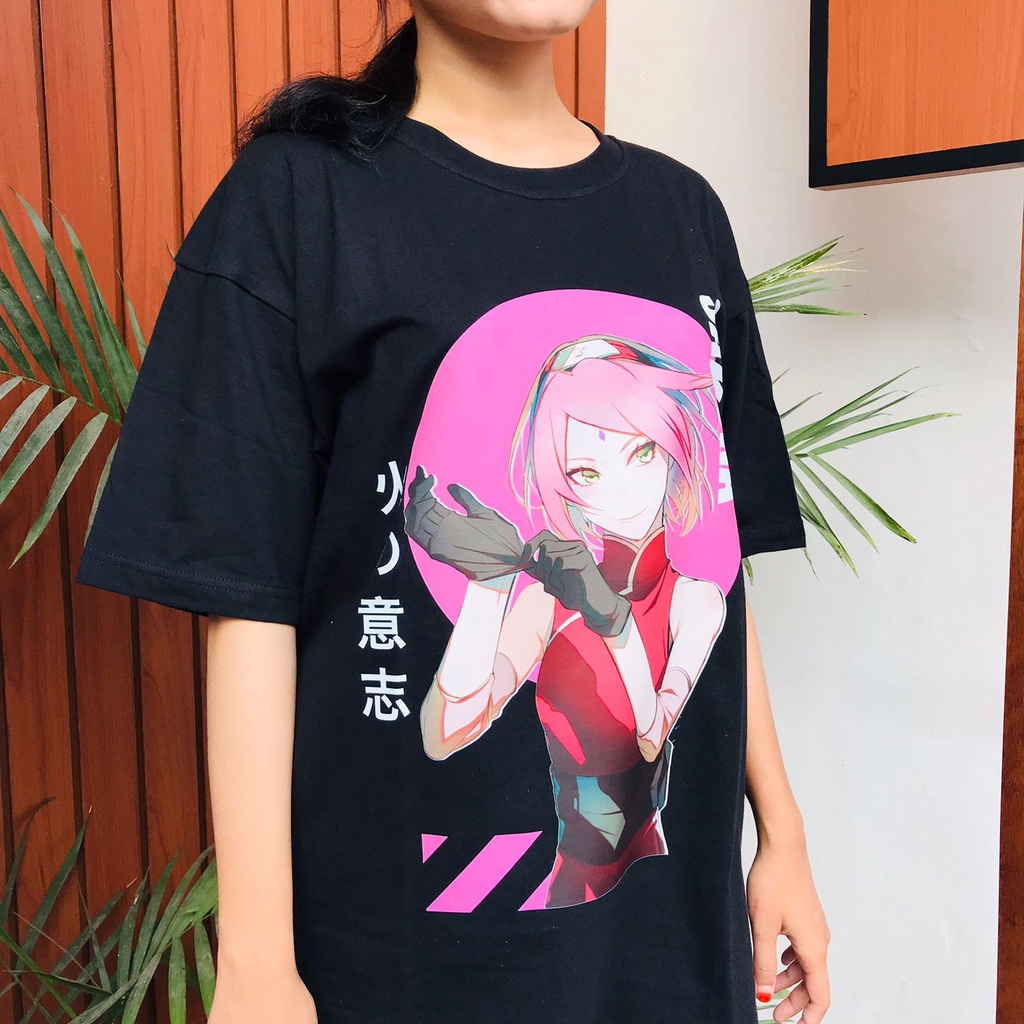 Tshirt Sakura Haruno Anime Manga Naruto Premium Unisex