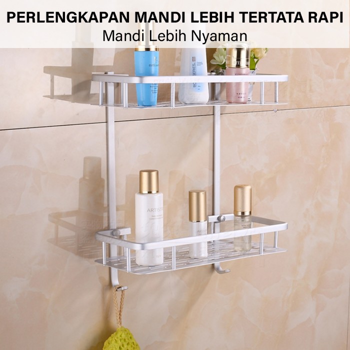 V-702 RAK SUSUN TOILET KAMAR MANDI / RAK SUSUN SERBAGUNA 2 TINGKAT / VANSTAR BATHROOM ACCESORIES