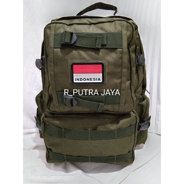 Tas ransel gultor 511 jumbo tas ransel hijau army tas tactical outdoor besar bonus rubber/tempelan