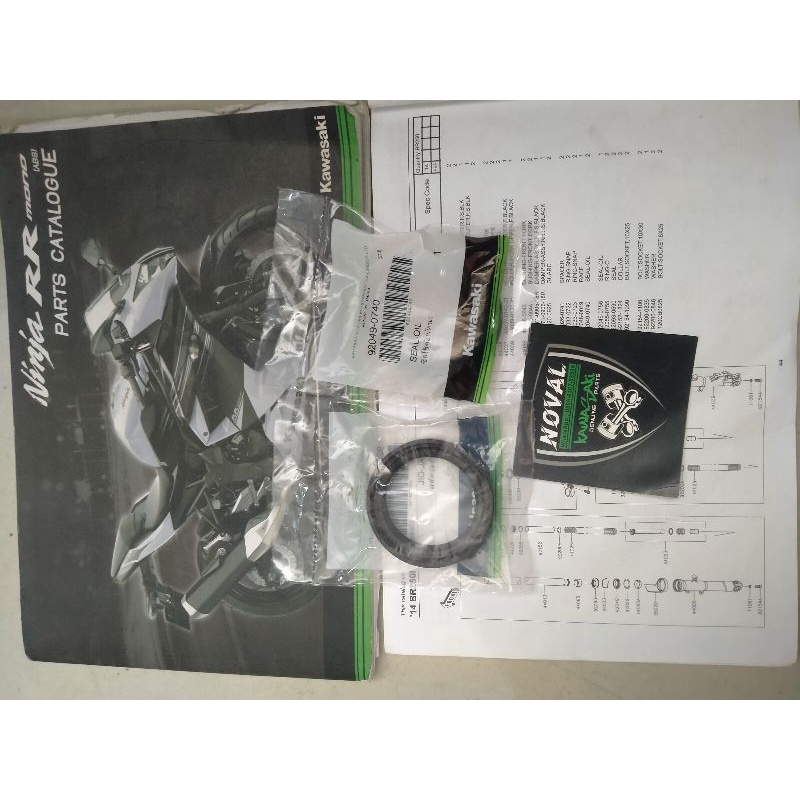 SEAL SHOCK DEPAN SEPASANG NINJA RR MONO ORIGINAL KAWASAKI