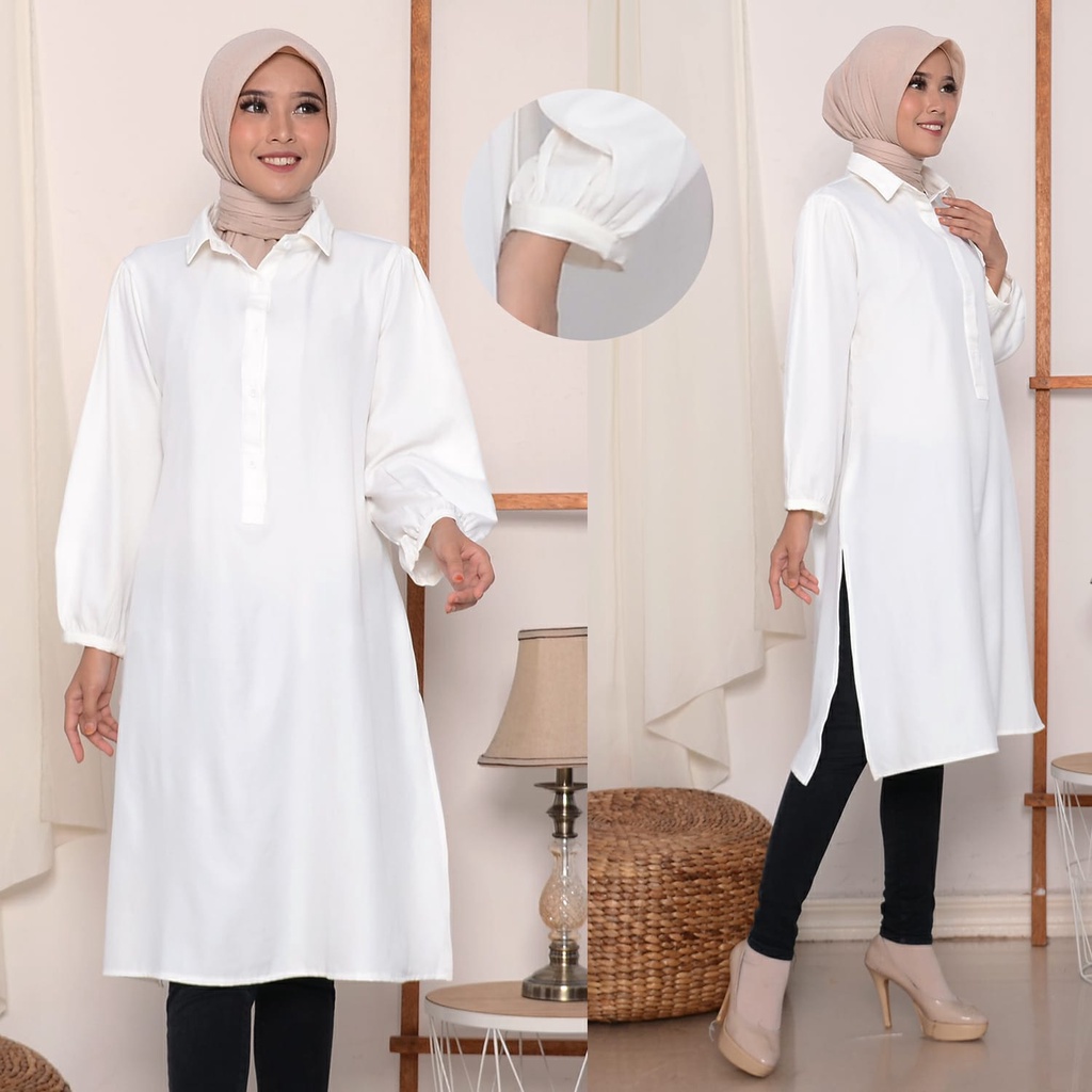 LONG TUNIK TERBARU PANJANG TUNIC WANITA SHAKILA PREMIUM