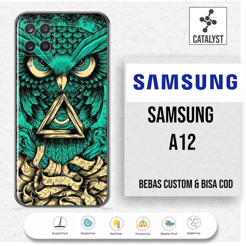 (Buy 1 Get 2) Garskin Skin SAMSUNG A12 - KODE -82BC Bisa Custom - Sticker Case