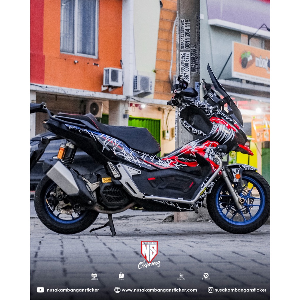DECAL KIT STICKER HONDA ADV 150 GRAFIS VENOM VS ANTI VENOM 01 GRAPHIC DECAL