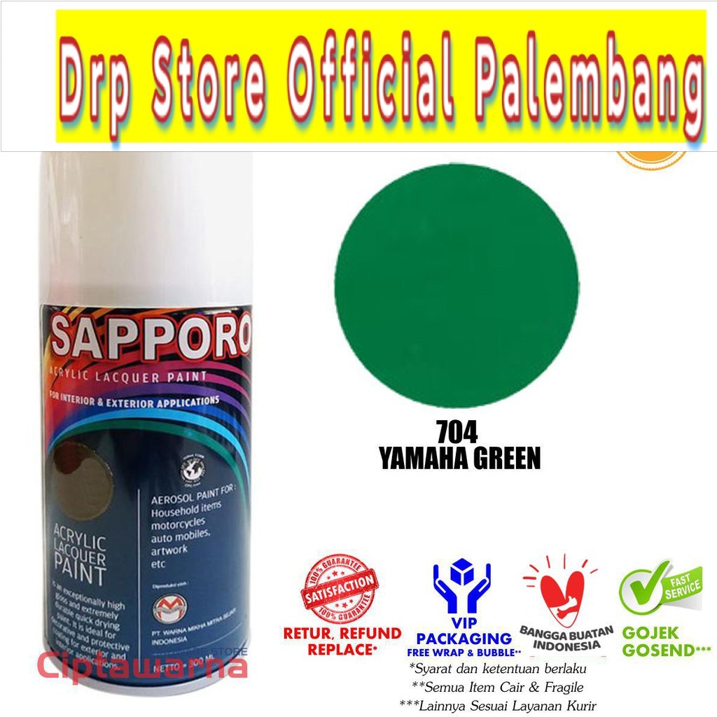 CAT SEMPROT SAPPORO SAPORO 704 CANDY YAMAHA GREEN 300ML