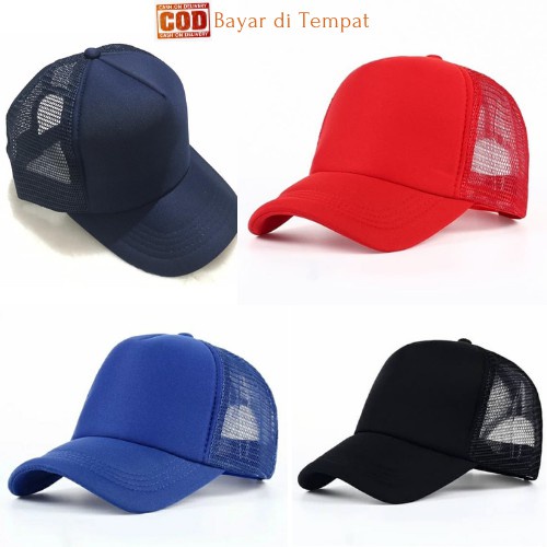TOPI JARING POLOS / TOPI TRUKER JARING POLOS