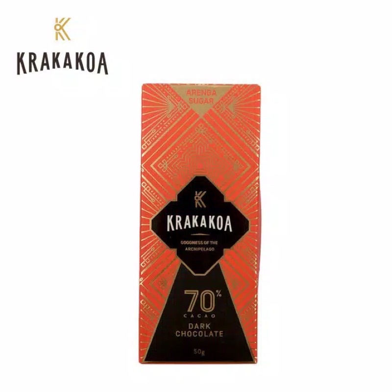 Krakakoa 70% Dark Chocolate 50G | 70% Cokelat Gelap