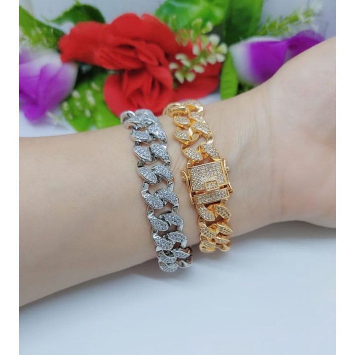 Gelang Sisik Naga Xuping Permata Lapis Emas 18k