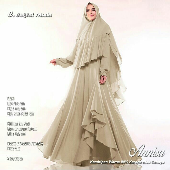 SKD119738 ANNISA SYARI CERUTY COKLAT MUDA