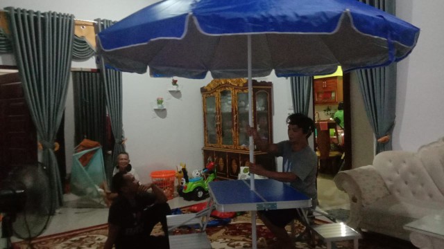 Payung Tenda Dobel 260cm Payung Pantai Cafe Bazar Pkl