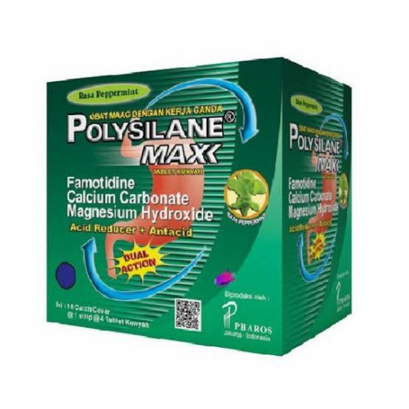 POLYSILANE MAX PEPPERMINT 4 TABLET - ED 02/2025